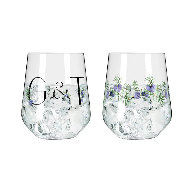 Ritzenhoff Ginglas 2er Set Botanic Lights 005, 006, Ritzenhoff Design Team, Kristallglas, 710 ml, 3891001