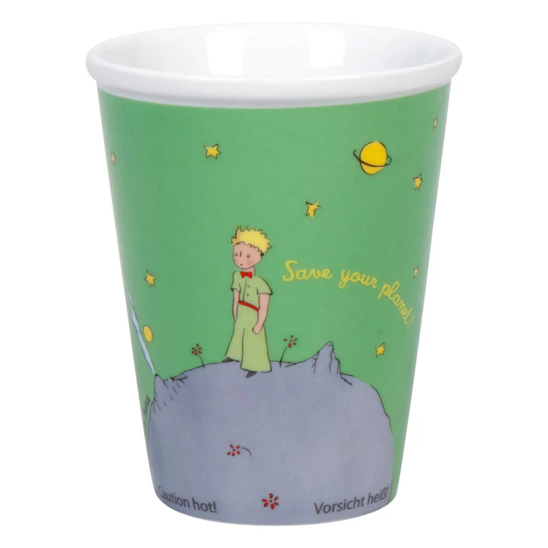 Könitz Coffee to go Mug Little Prince - Save your planet, Tasse, Kaffeetasse, Porzellan, Grün, 380 ml, 1111621358