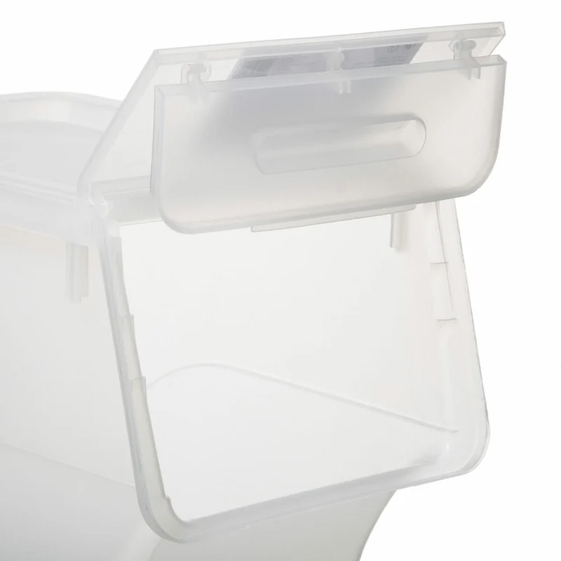 5five Simply Smart Aufbewahrungsbox mit Frontöffnung, PP-Kunststoff, Transparent, 24 L, 173615