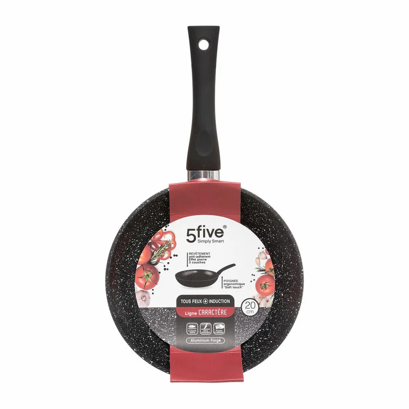 5five Simply Smart Bratpfanne Caractere, Pfanne, Aluminium, Kunststoff, Schwarz, 20 cm, 111000