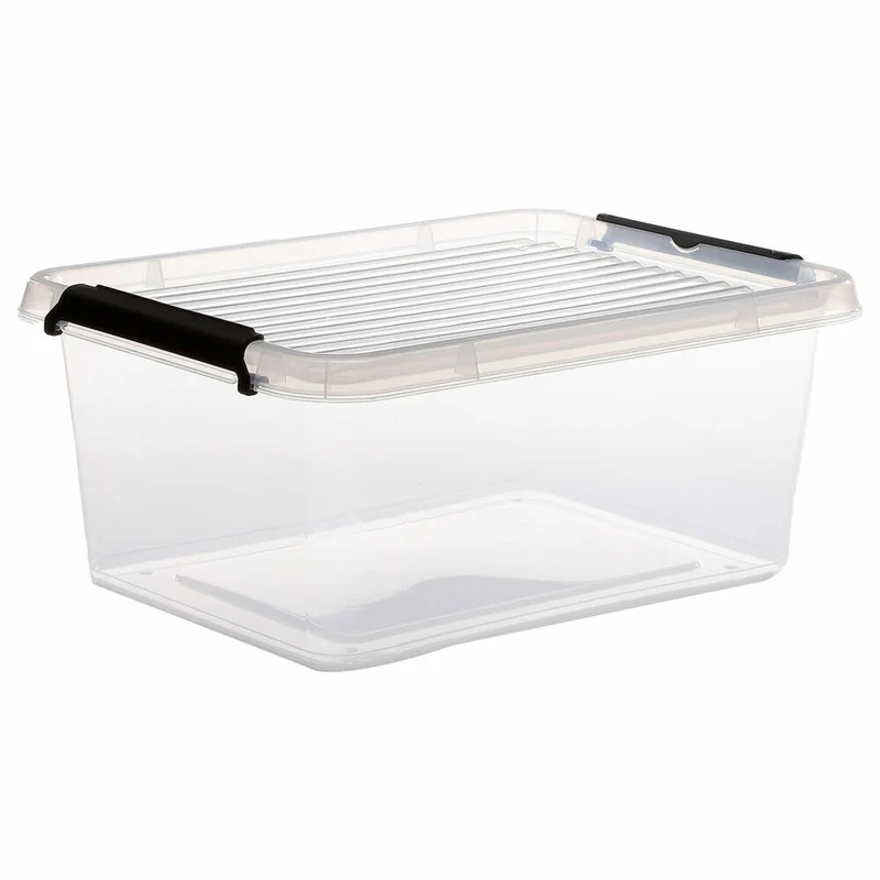 5five Simply Smart Aufbewahrungsbox Clip N Box, Kiste, PP-Kunststoff, Transparent, 12.5 Liter, 138838