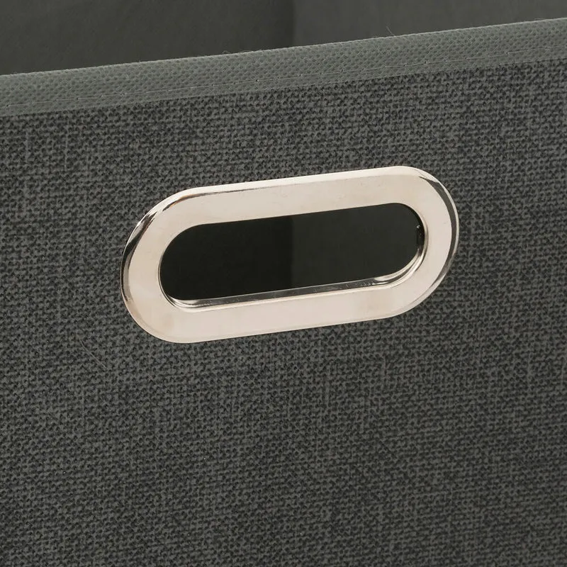 5five Simply Smart Aufbewahrungskorb Mix N Modul, Pappe, PP-Kunststoff, Dunkelgrau meliert, 31 x 31 cm, 138885D