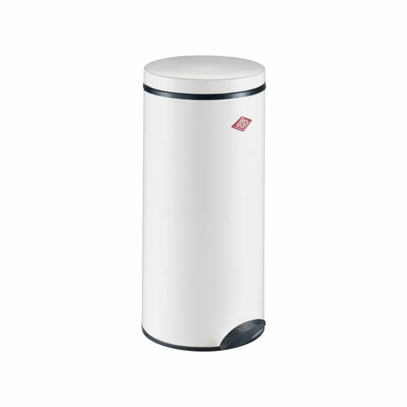 Wesco Tretabfallsammler Gastro 127, Treteimer, Abfallsammler, Mülleimer, Stahlblech, Weiß, 22 L, 127531-01