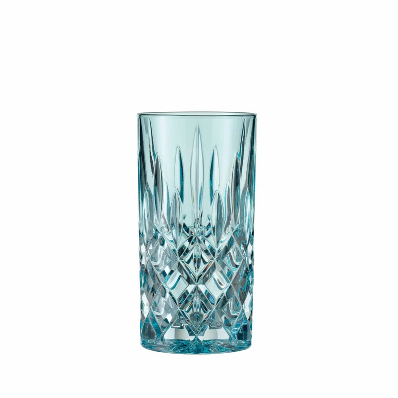 Nachtmann Noblesse Longdrinkglas, 2er Set, Wasserglas, Longdrink Glas, Kristallglas, Aqua, 395 ml, 105710