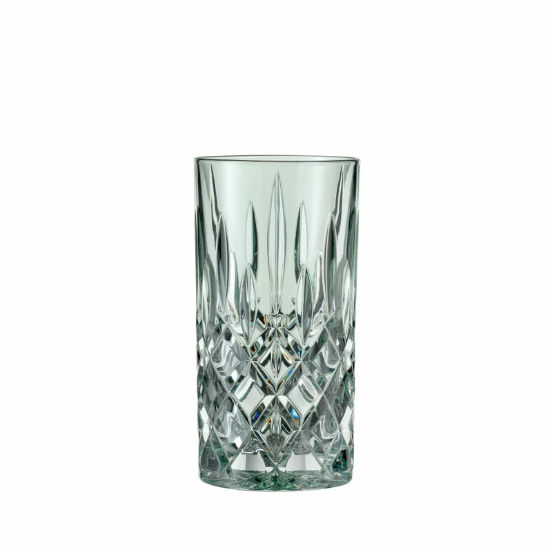 Nachtmann Noblesse Longdrinkglas, 2er Set, Wasserglas, Longdrink Glas, Kristallglas, Mint, 395 ml, 105712