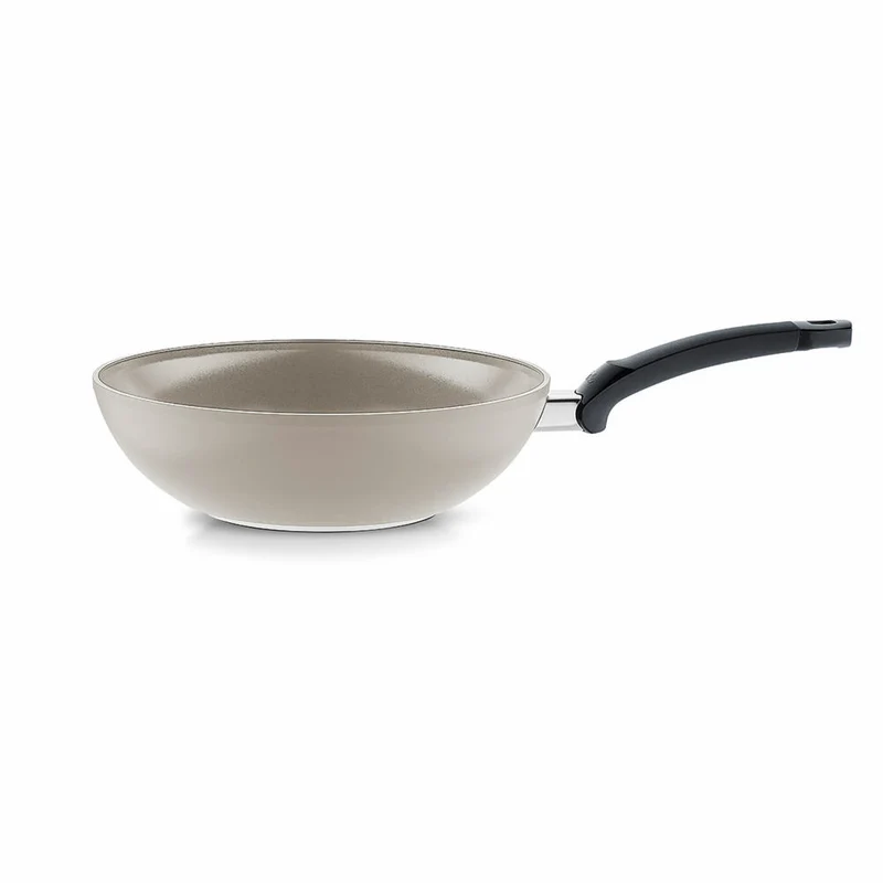 Fissler Wokpfanne Ceratal, Wok, Aluminium, Grau, 28 cm, 100-820-28-100