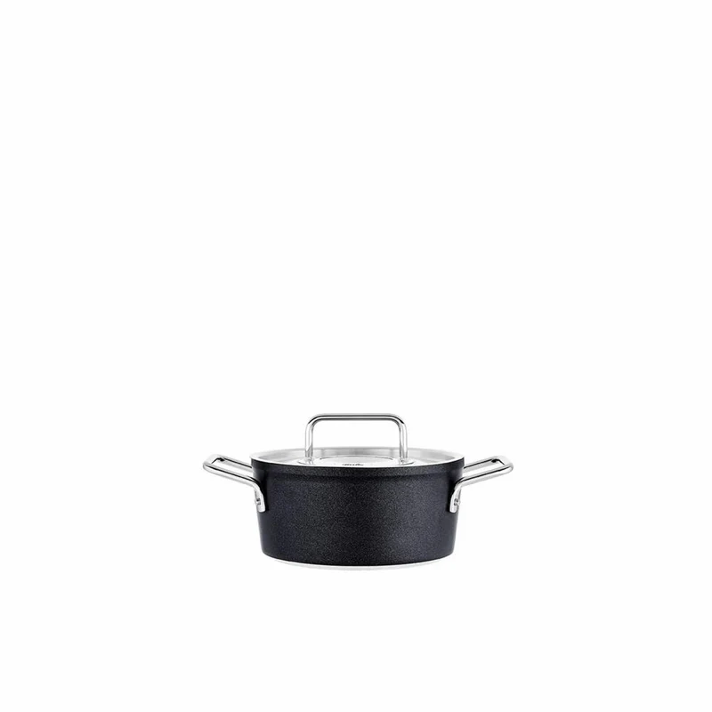 Fissler Kochtopf Adamant mit Metalldeckel, Aluminium, Anthrazit, 18 cm, 156-114-18-000