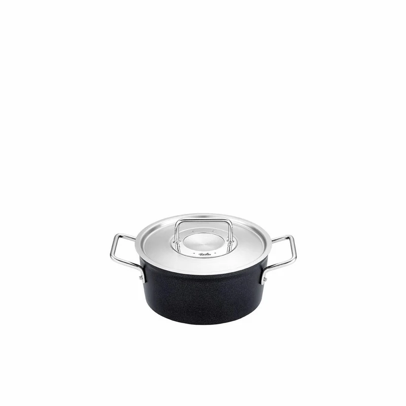 Fissler Kochtopf Adamant mit Metalldeckel, Aluminium, Anthrazit, 20 cm, 156-114-20-000