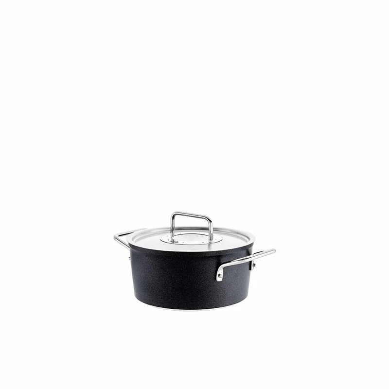 Fissler Kochtopf Adamant mit Metalldeckel, Aluminium, Anthrazit, 20 cm, 156-114-20-000