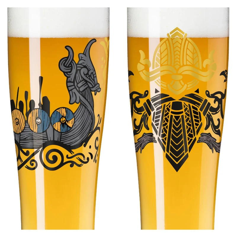 Ritzenhoff Weizenbierglas 2er Set Brauchzeit 019, 020, Jakub Vanis, Glas, 646 ml, 3481010