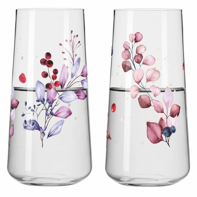 Ritzenhoff Universalglas 2er-Set Sommersonett F23, Carolin Oliveira, Kristallglas, 614 ml, 6241001