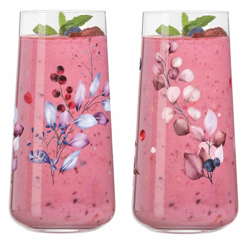Ritzenhoff Universalglas 2er-Set Sommersonett F23, Carolin Oliveira, Kristallglas, 614 ml, 6241001
