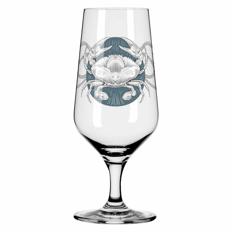 Ritzenhoff Bierglas 2er-Set Brauchzeit 007, 008, Philip Harris, Kristallglas, 374 ml, 3471004
