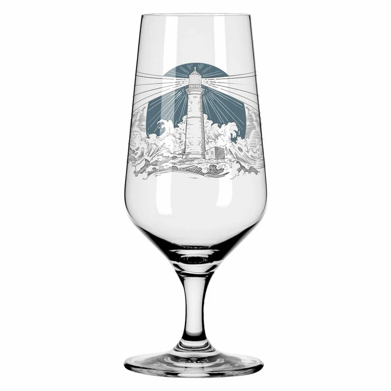 Ritzenhoff Bierglas 2er-Set Brauchzeit 007, 008, Philip Harris, Kristallglas, 374 ml, 3471004