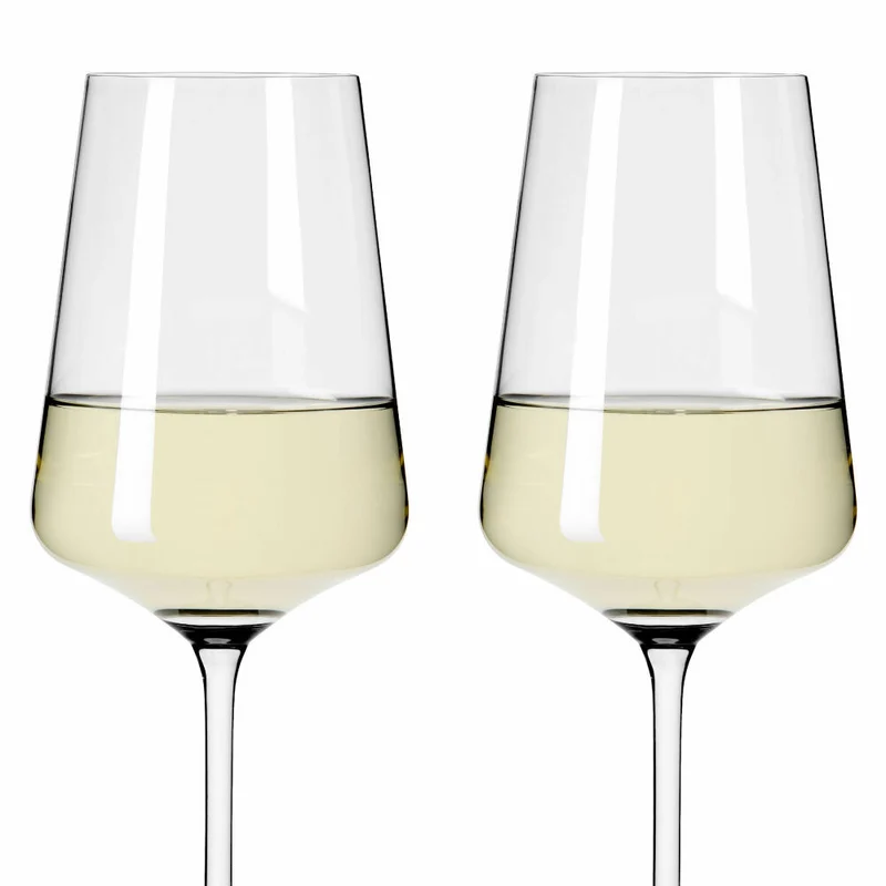 Ritzenhoff Weißweinglas 2er-Set Lichtweiss Julie 001, Nadine Niggemeier, Kristallglas, 400 ml, 6111006