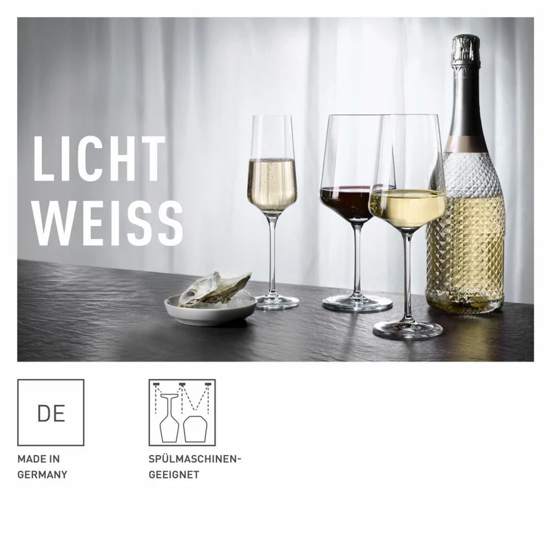 Ritzenhoff Rotweinglas 2er-Set Lichtweiss Julie 001, Nadine Niggemeier, Kristallglas, 540 ml, 6111005
