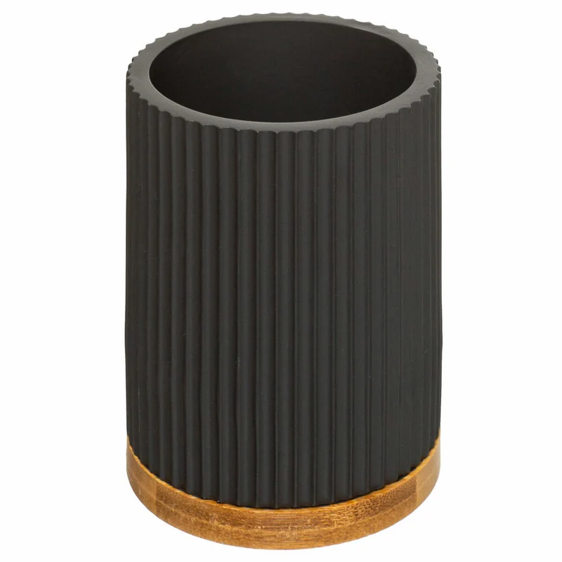 5five Simply Smart WC-Bürste Modern Color, Toilettenbürste, Materialmix, Schwarz, 174543B