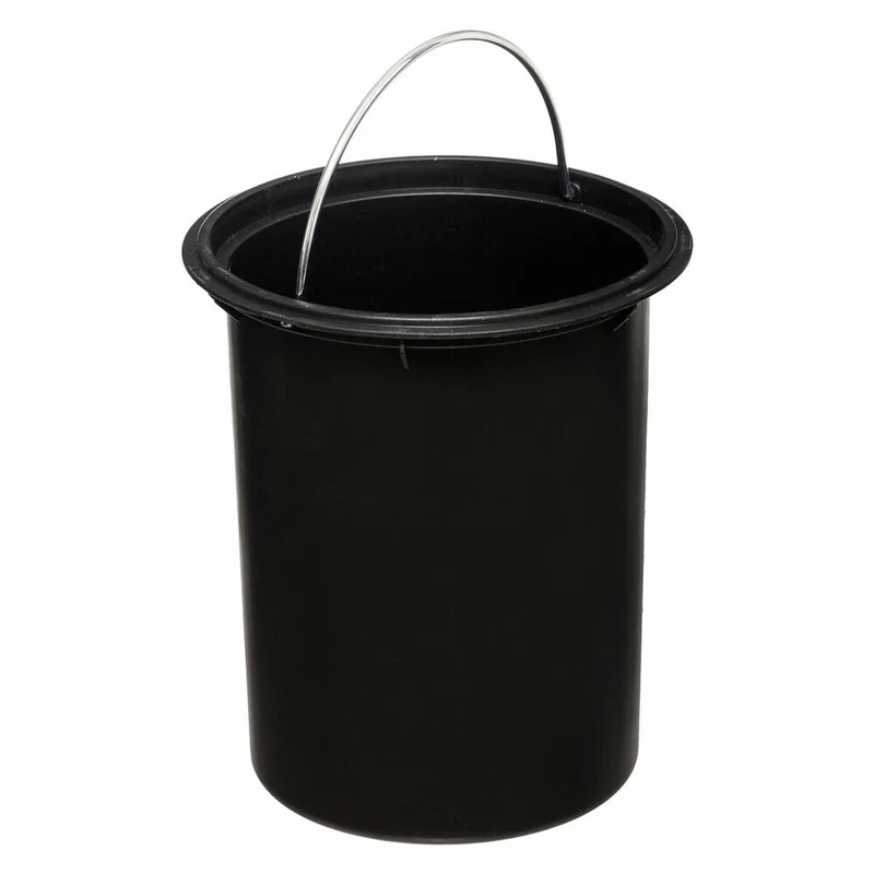 5five Simply Smart Abfalleimer Modern Color Soft Close, Kosmetikeimer, Metall, Bambus, Kunststoff, Weiß, 3 Liter, 174572G