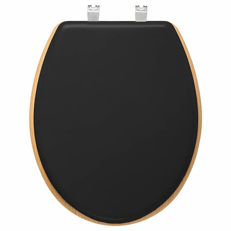 5five Simply Smart WC-Sitz Modern Color, Toilettensitz, HDF, Kunststoff, Karbongrau, 174669B