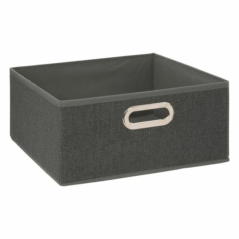 5five Simply Smart Aufbewahrungskorb Mix N Modul, Pappe, PP-Kunststoff, Dunkelgrau meliert, 31 x 15 cm, 138886D
