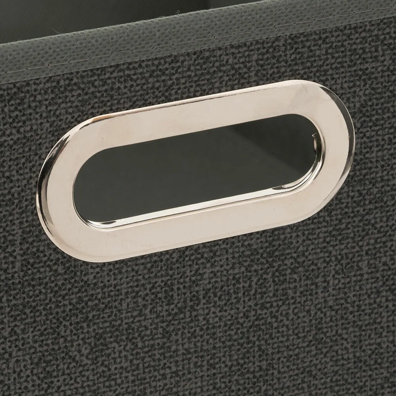 5five Simply Smart Aufbewahrungskorb Mix N Modul, Pappe, PP-Kunststoff, Dunkelgrau meliert, 31 x 15 cm, 138886D