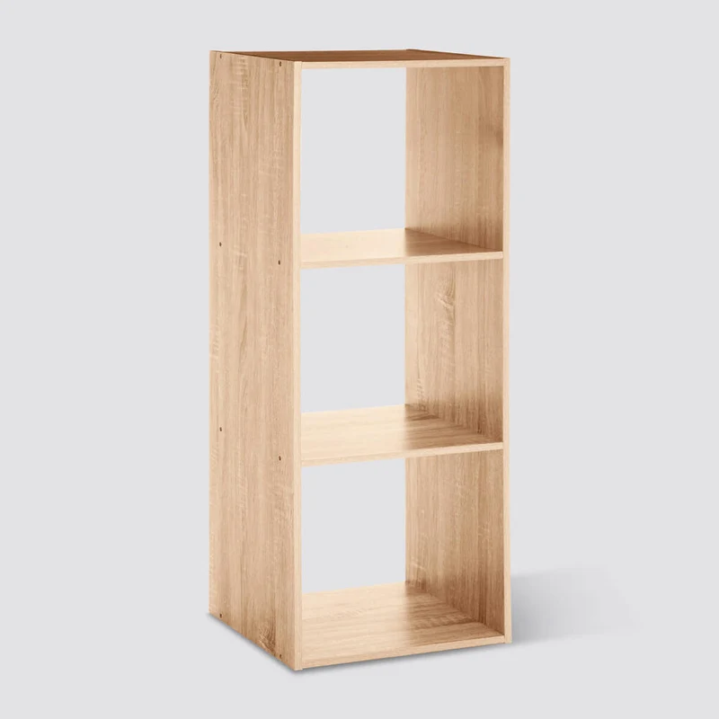 5five Simply Smart Regal Mix N Modul 3x1 Eiche-Optik, Holzspahn, Beige, 100.5 x 34.5 cm, 138907