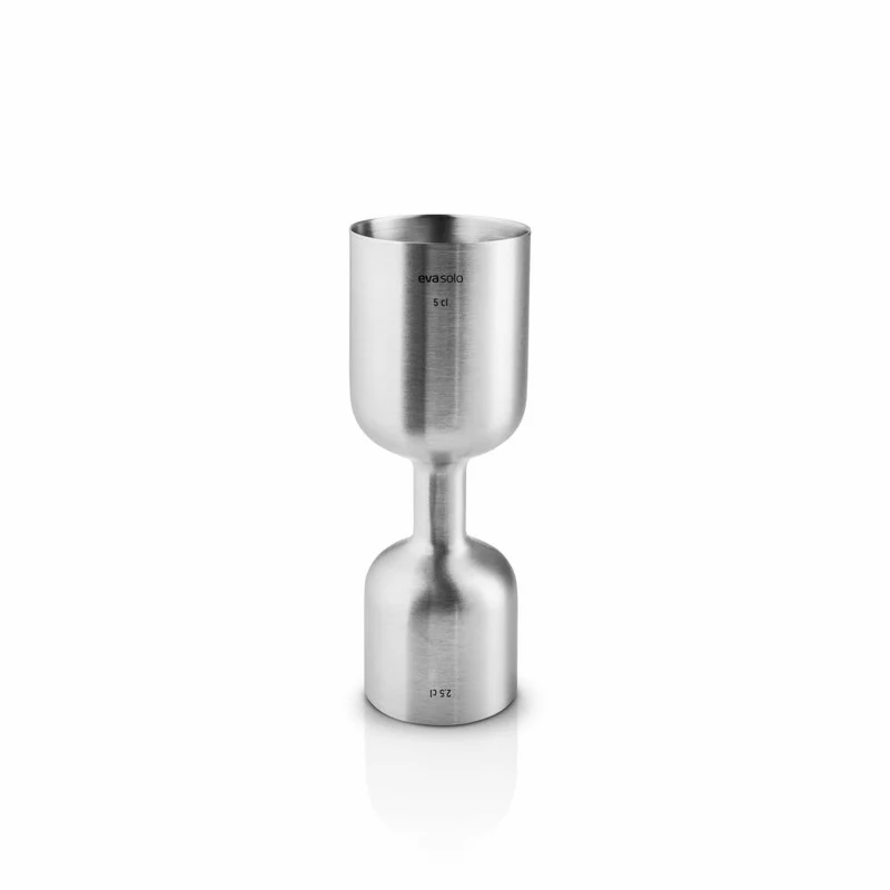 Eva Solo Cocktail-Messbecher Liquid Lounge, Edelstahl, Brushed Steel, 2.5 cl / 5 cl, 822017