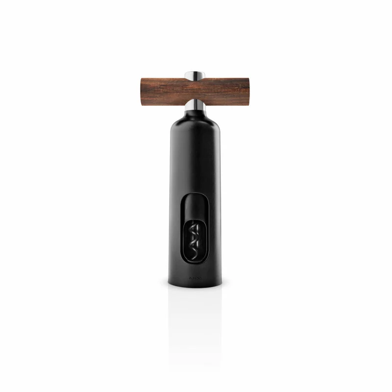 Eva Solo Korkenzieher Liquid Lounge, Edelstahl, Holz, Kunststoff, Black, 9 cm, 822018