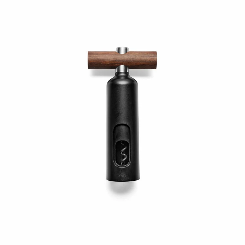 Eva Solo Korkenzieher Liquid Lounge, Edelstahl, Holz, Kunststoff, Black, 9 cm, 822018