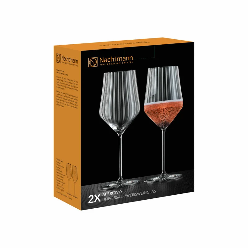 Nachtmann Aperitivo Universalglas, 2er Set, Weinglas, Longdrinkglas, Spritzglas, Kristallglas, 490 ml, 105729