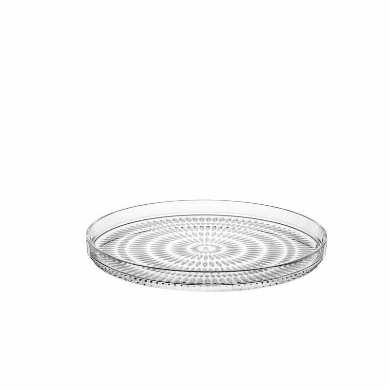 Nachtmann Ethno Teller, 2er Set, Servierteller, Dessertteller, Vorspeisenteller, Kristallglas, Ø 22 cm, 105767
