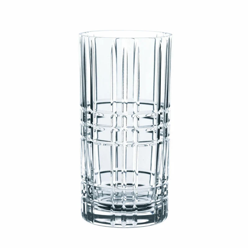 Nachtmann Highland Square Becher Set, 12-tlg., Tumbler, Longdrinkglas, Trinkglas, Kristallglas, 101754
