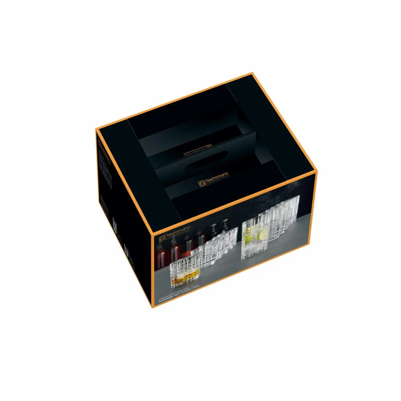 Nachtmann Highland Square Becher Set, 12-tlg., Tumbler, Longdrinkglas, Trinkglas, Kristallglas, 101754