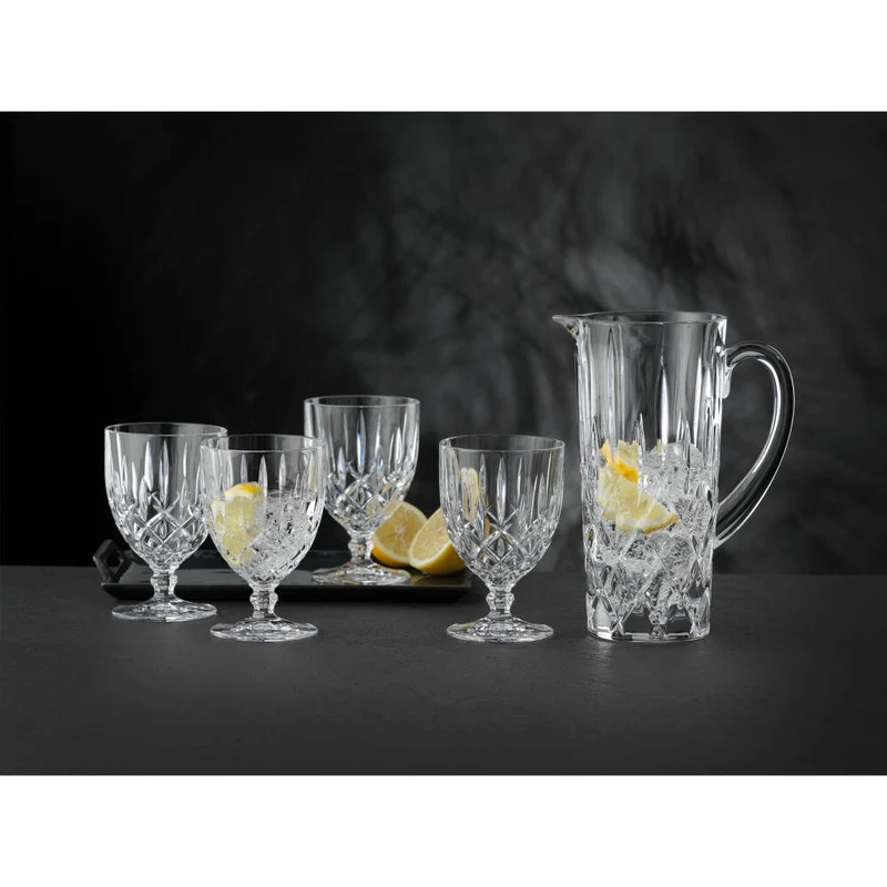 Nachtmann Noblesse Krug Set, 5-tlg., Kelchgläser, Kelchglas, Trinkglas, 102387