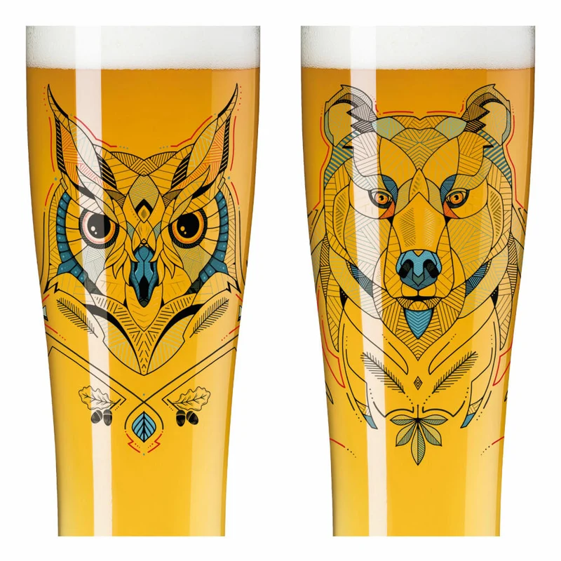 Ritzenhoff Weizenbiergläser Brauchzeit Weizen 2er-Set 001, Weizenglas, Andreas Preis, Glas, 646 ml, 3481001