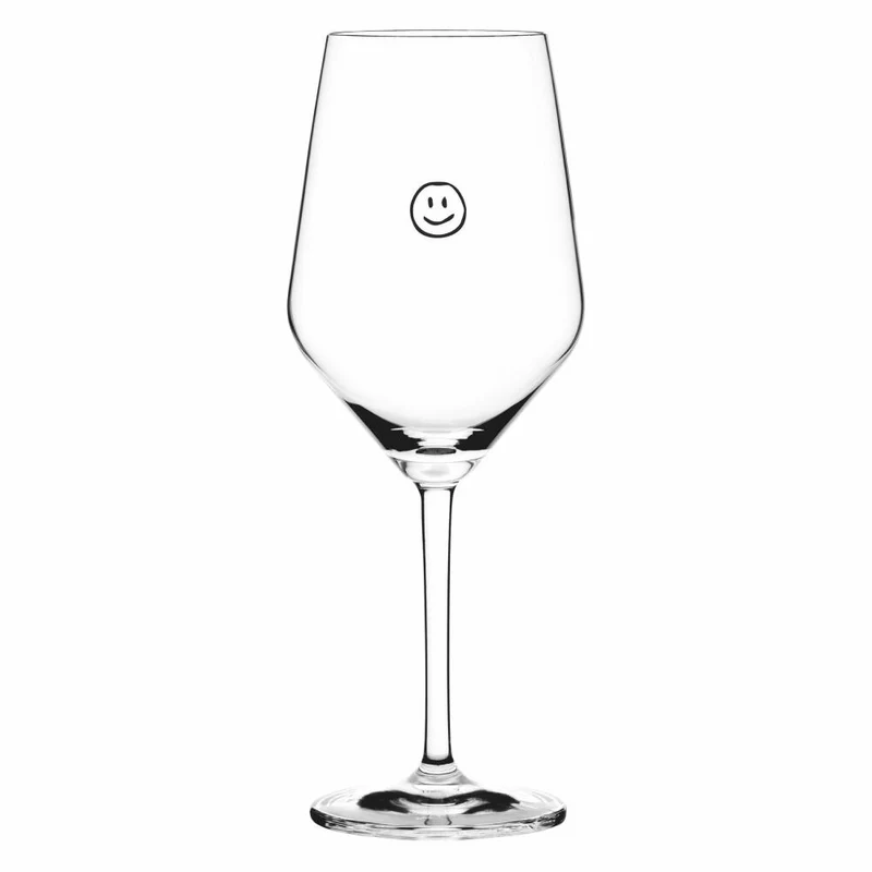 Ritzenhoff Weinglas Sand&Soda Smiley, Kristallglas, 483 ml, S-9500018