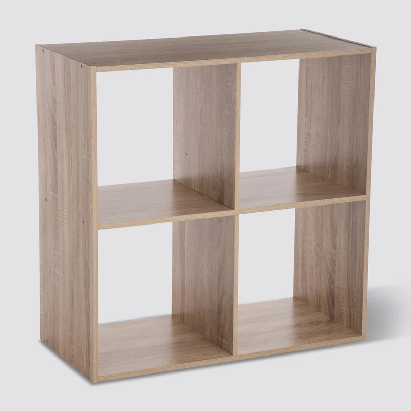 5five Simply Smart Regal Mix N Modul 2x2 Eiche-Optik, Holzspahn, Beige, 67.5 x 67.5 cm, 138908