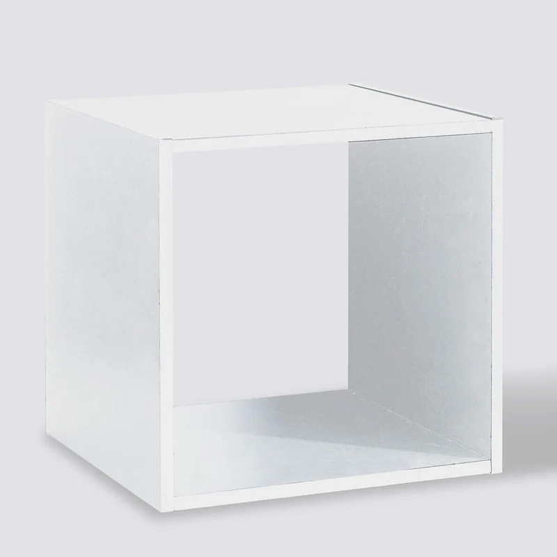 5five Simply Smart Regalfach Mix N Modul 1x1, Holzspahn, Weiß, 34.5 x 34.5 cm, 138966C