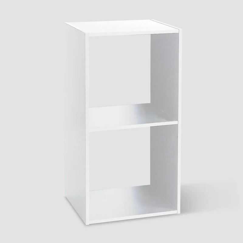 5five Simply Smart Regal Mix N Modul 2x1, Holzspahn, Weiß, 34.5 x 67.5 cm, 138967C