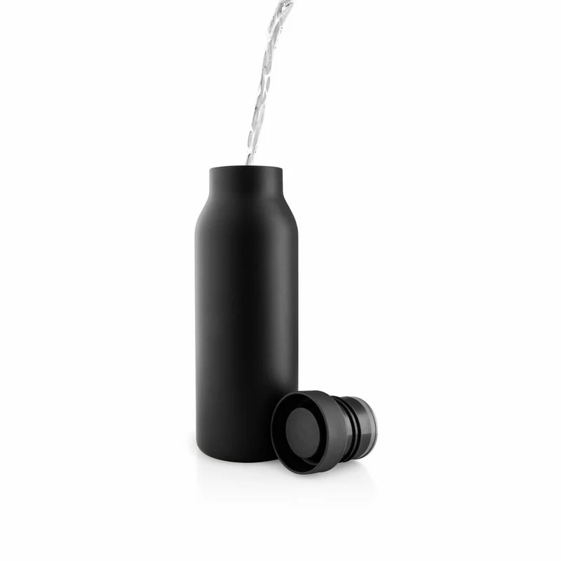 Eva Solo Isolierflasche Urban, Edelstahl, Kunststoff, Black, 500 ml, 575010