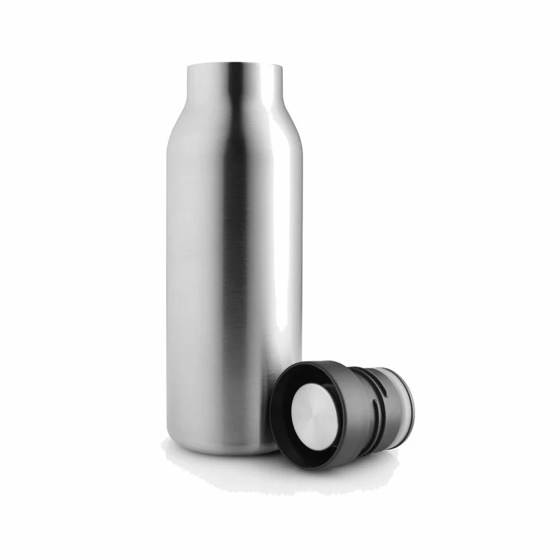 Eva Solo Isolierflasche Urban, Edelstahl, Kunststoff, Steel/Black, 500 ml, 575011