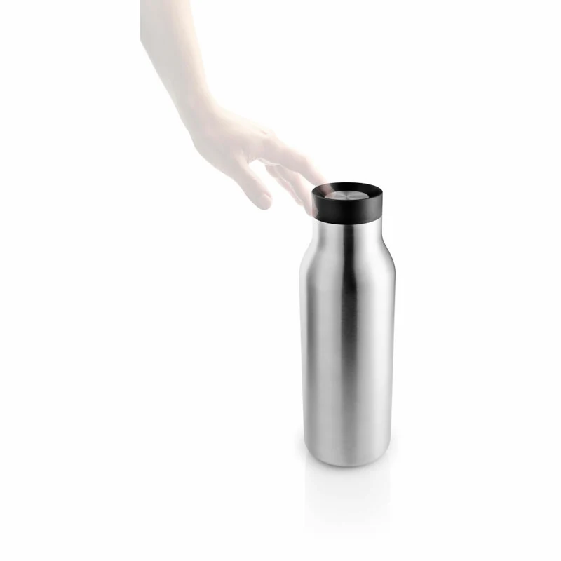 Eva Solo Isolierflasche Urban, Edelstahl, Kunststoff, Steel/Black, 500 ml, 575011