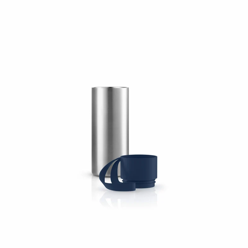 Eva Solo Isolierbecher To Go Cup, Edelstahl, Kunststoff, Silikon, Navy Blue, 350 ml, 567000
