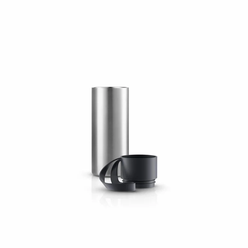 Eva Solo Isolierbecher To Go Cup, Edelstahl, Kunststoff, Silikon, Black, 350 ml, 567003
