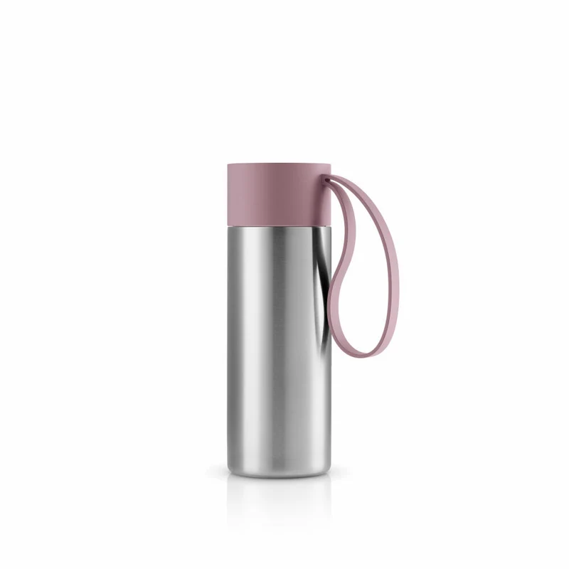 Eva Solo Isolierbecher To Go Cup, Edelstahl, Kunststoff, Silikon, Nordic Rose, 350 ml, 567004