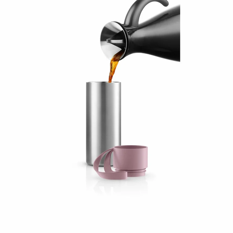 Eva Solo Isolierbecher To Go Cup, Edelstahl, Kunststoff, Silikon, Nordic Rose, 350 ml, 567004