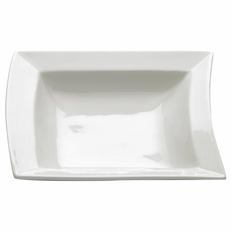 Maxwell & Williams Sway Teller Tief, Suppenteller, Tiefer Teller, Salatteller, Porzellan, Weiß, 17 cm, JX31043