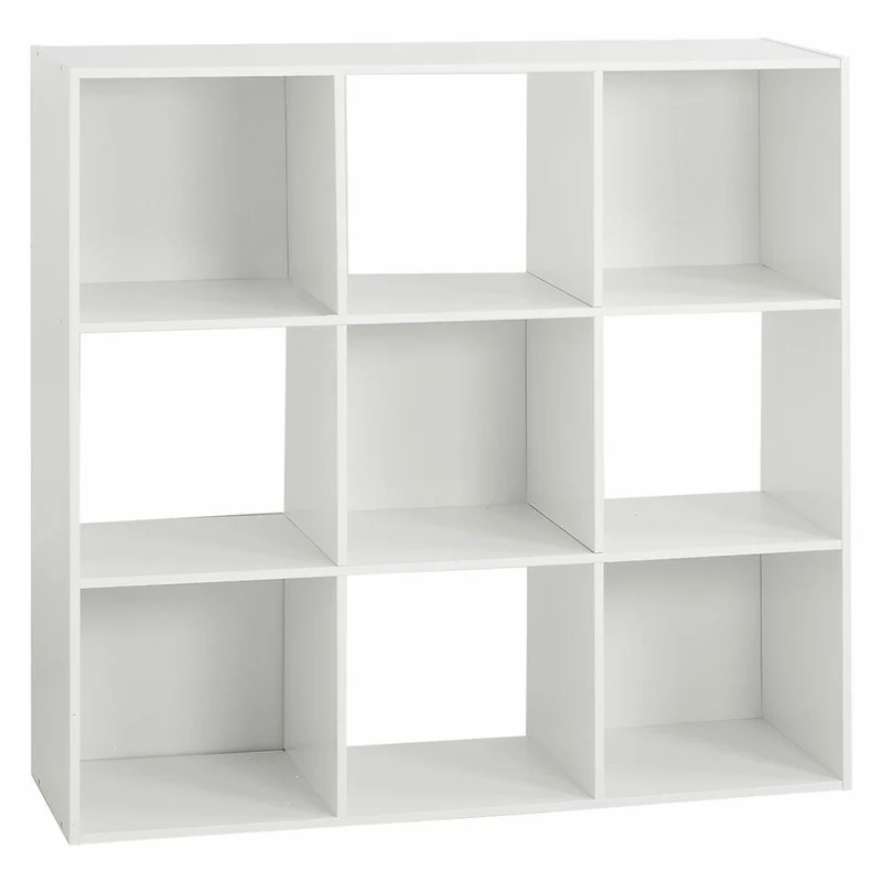 5five Simply Smart Regal Mix N Modul 3x3, Holzspahn, MDF, Weiß, 100.5 x 100.5 cm, 138971C