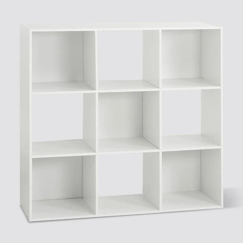 5five Simply Smart Regal Mix N Modul 3x3, Holzspahn, MDF, Weiß, 100.5 x 100.5 cm, 138971C