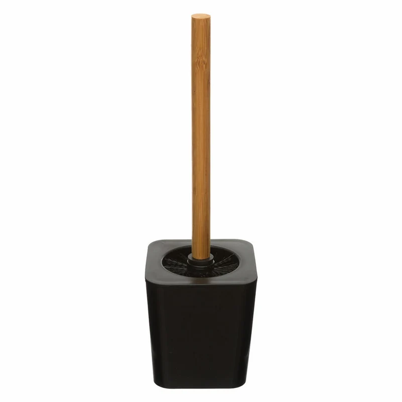 5five Simply Smart WC-Bürste Natureo, Kunststoff, Bambus, Schwarz, 38 cm, 140750N